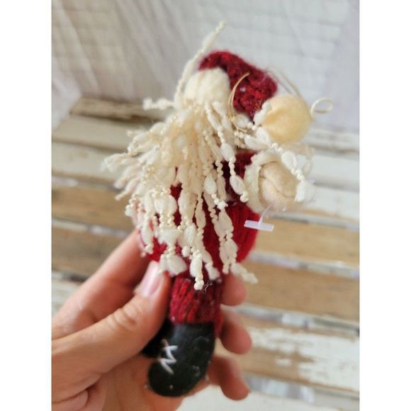 Santa folk art ornament Xmas tree - Picture 3 of 7